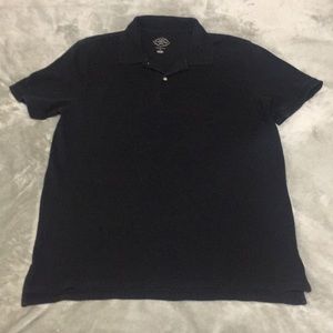Black polo shirt